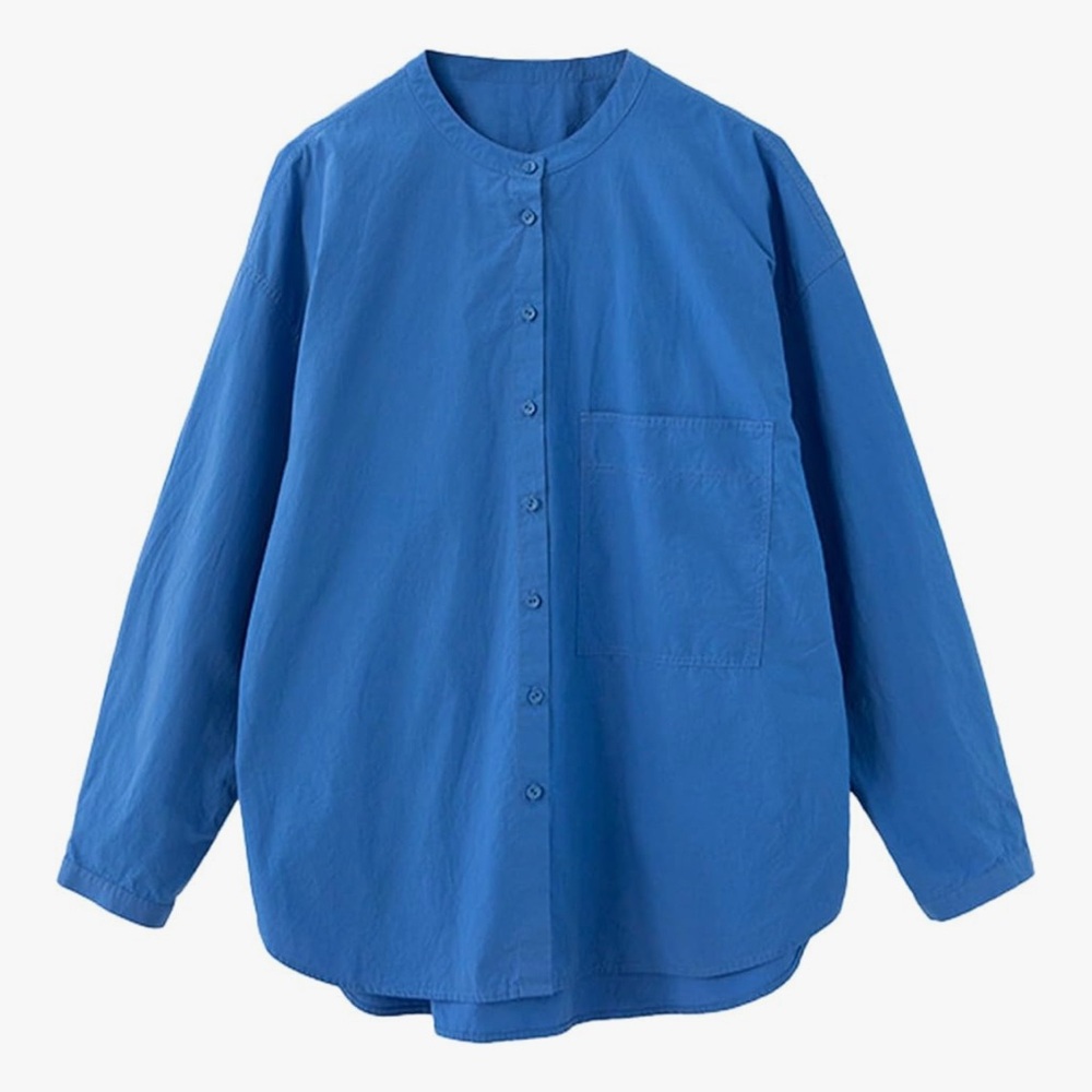 Blue Women's Button-Up Blouse size XL